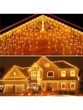 Christmas Lights, Christmas Decorations 416 LEDs 34FT with 8 Modes, Waterproof
